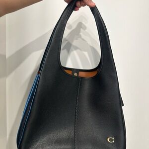 Coach Black Leather Hobo Bag